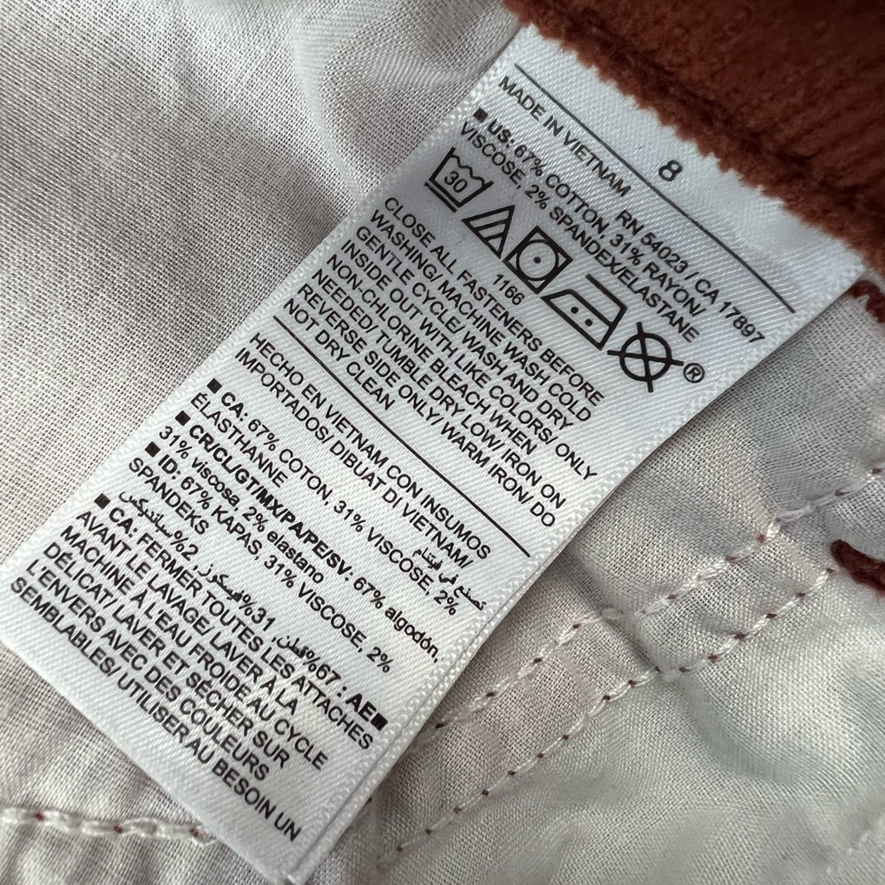 Women's Old Navy Extra High-Rise Cord Corduroy Kicker Boot Cut Pants Size 8 - Picture 6 of 7